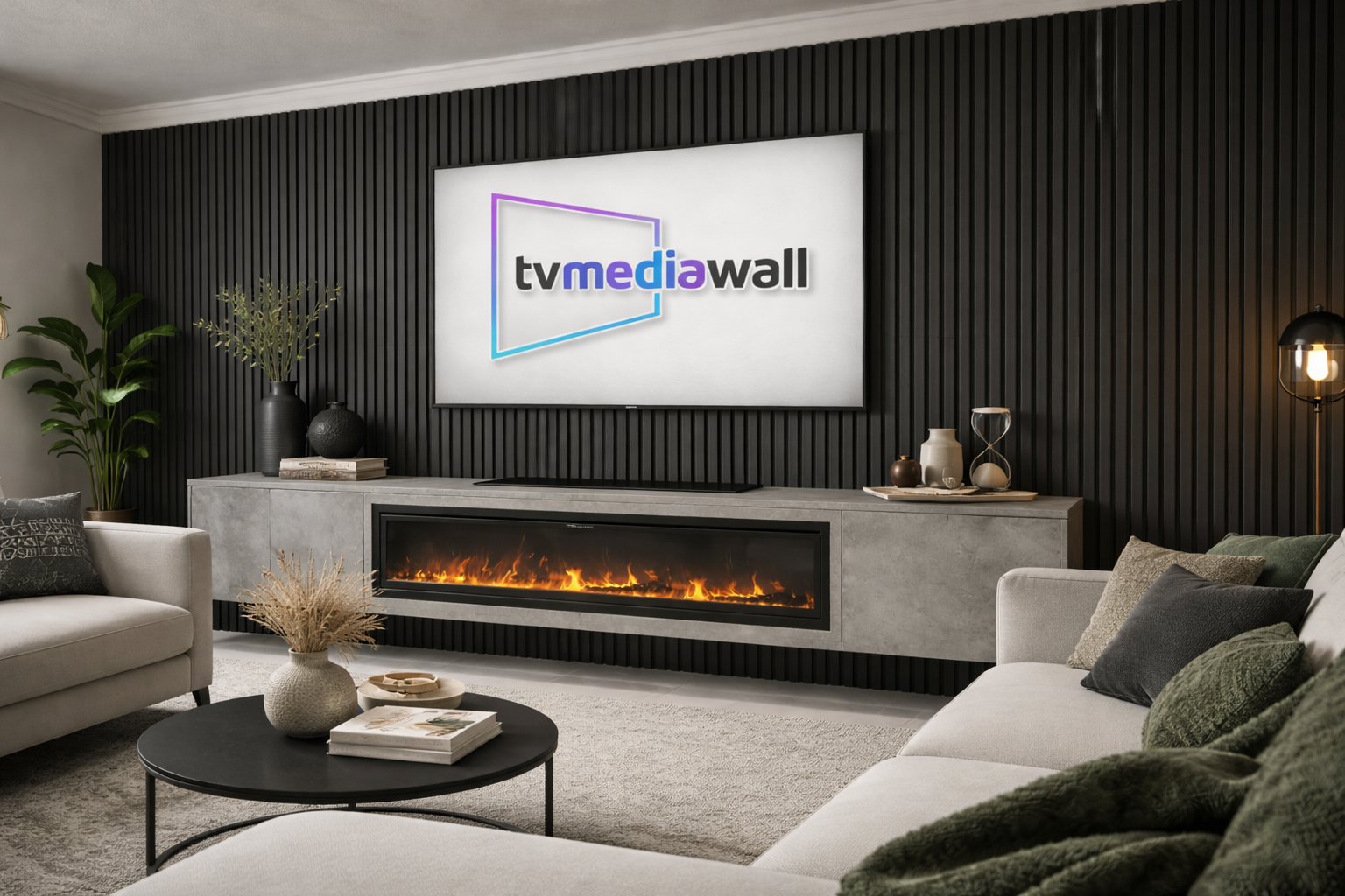 Media Wall - Clearance Bundle (Floating Unit in Polished Concrete) - Image 5