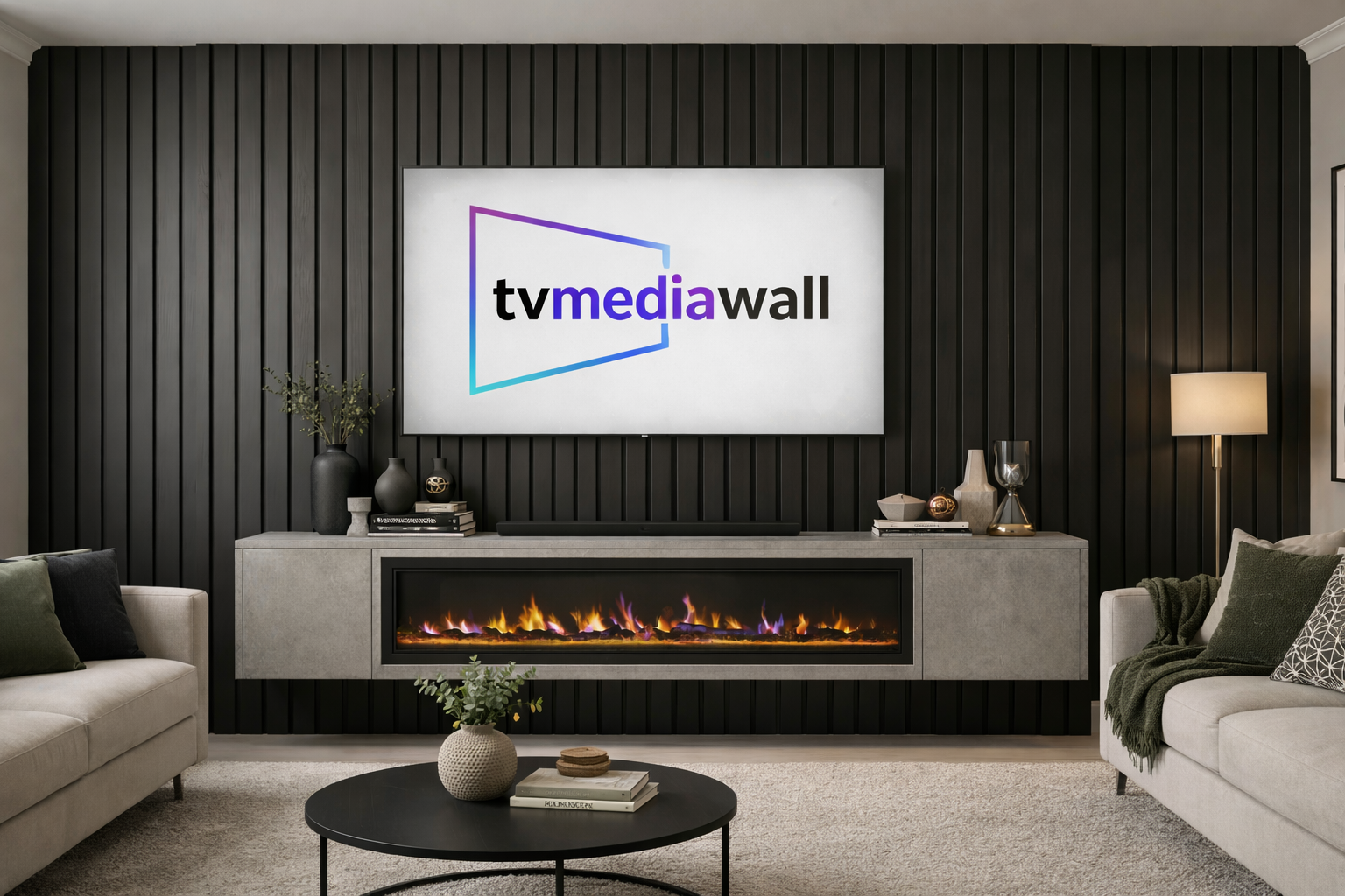 Media Wall - Clearance Bundle (Floating Unit in Polished Concrete) - Image 4