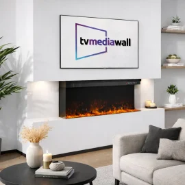 Panoramic 3-Sided Electric Fireplace