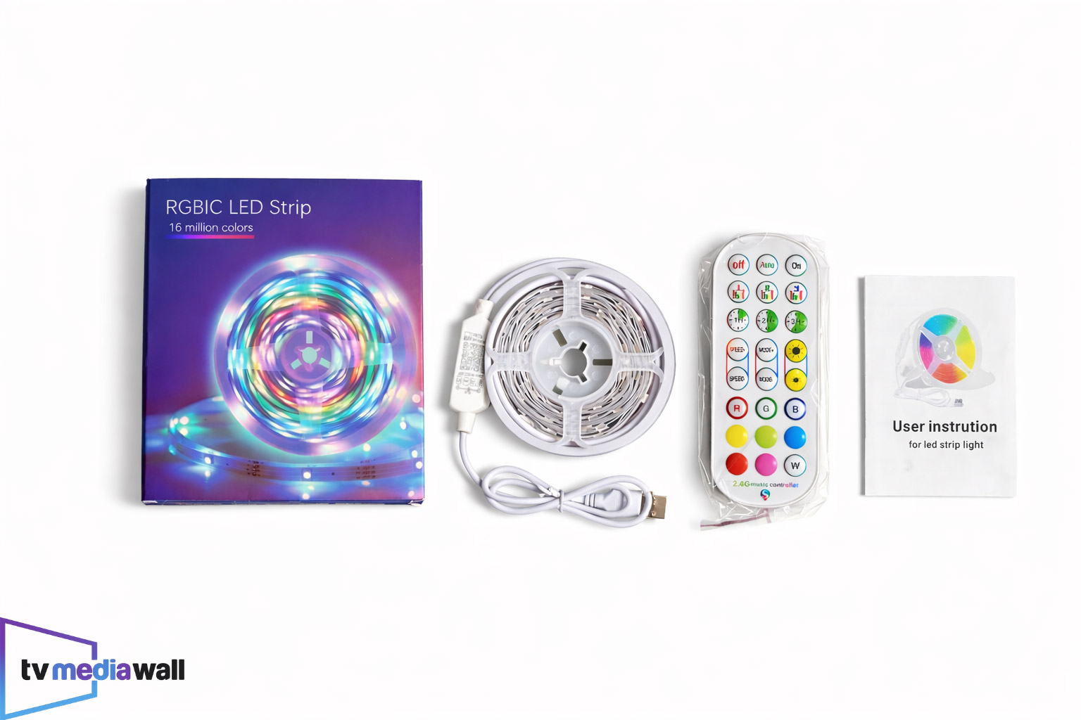RGBIC LED Strip Light Kit 5 meter 25 pound